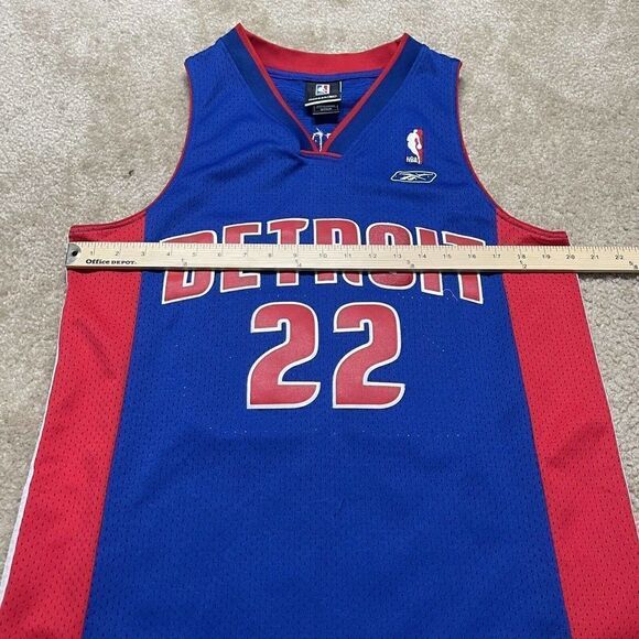 Tayshaun Prince Detroit Pistons Reebok Swingman Stitched Jersey Small Length +2 - Picture 10 of 11